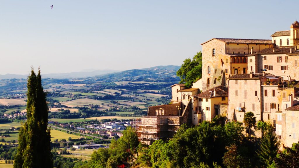 Visit Italy In 2025: The Best Destinations Beyond Rome 7 Panoramic View Of The Countryside From Assisi In Umbria, Italy – A Peaceful Destination To Visit Italy Beyond The Crowds Of Rome.