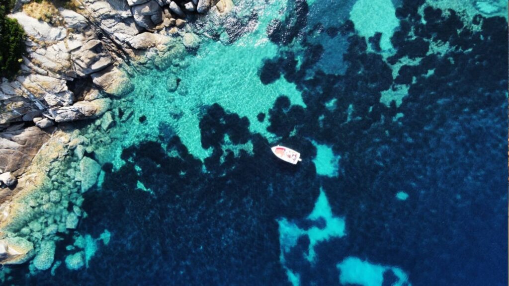 Panoramic View Of Orbetello Lagoon With Monte Argentario And The Sea Route To Giglio Island In Tuscany